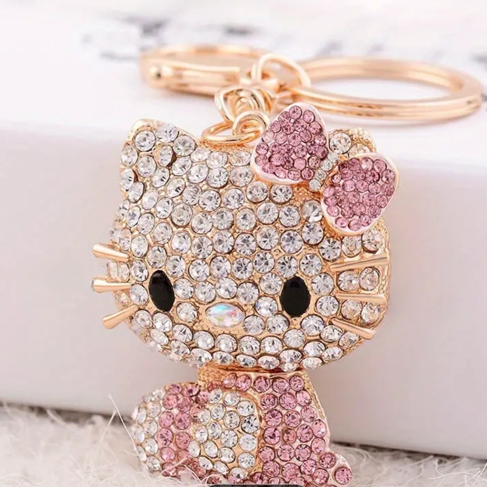 Hello Kitty Crystal Keychain